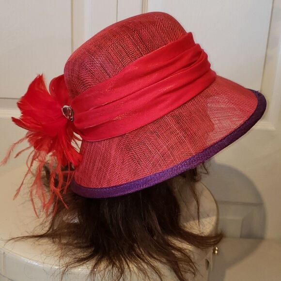Something Special Red Designer Bucket Hat - Picture 3 of 7